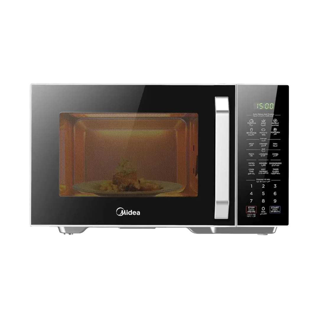 MIDEA EM8P022MO-S-25L, 800W, Digital Control Wit Grill - Silver Color